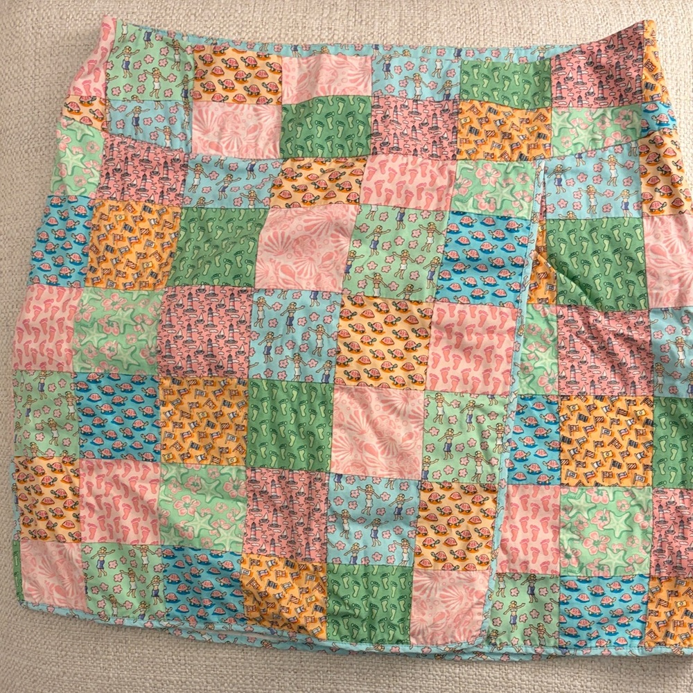 Vineyard Vines Multicolor Patchwork A-Line Skirt - image 1